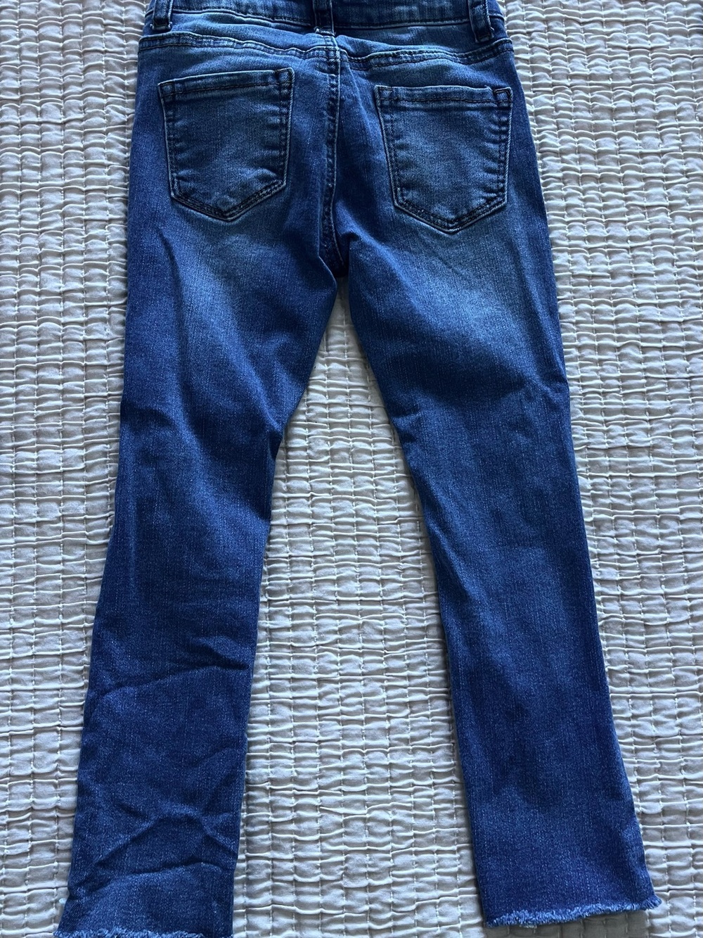 Bundle lot 3 Girls size 5 Blue Denim Jeans boot skinny straight cat butterfly - Picture 6 of 10